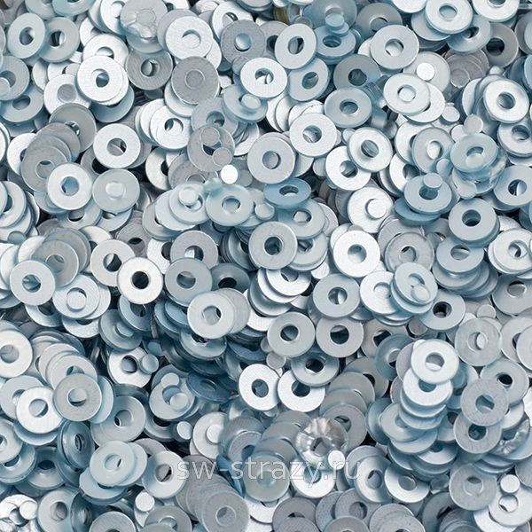 Пайетки плоские 2 мм sky blue (3гр)