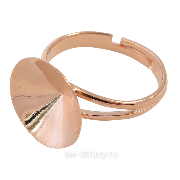 Основа под кольцо 1122 12 мм розовое золото SWK0389