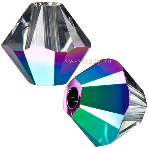 Бусины 5328 4 mm Crystal Scarabaeus Green