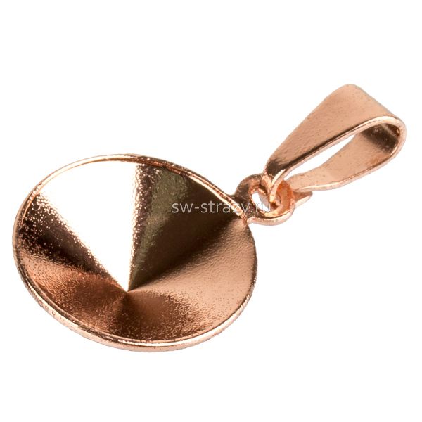 Основа под кулон 1122 12 мм роз.золото SWK0396