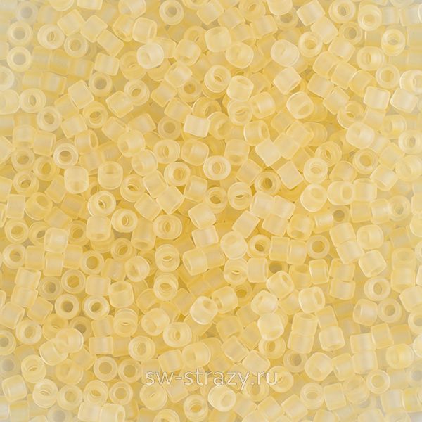 Delica Beads 11/0 DB0382 Matted Transparent Pale Topaz Lust