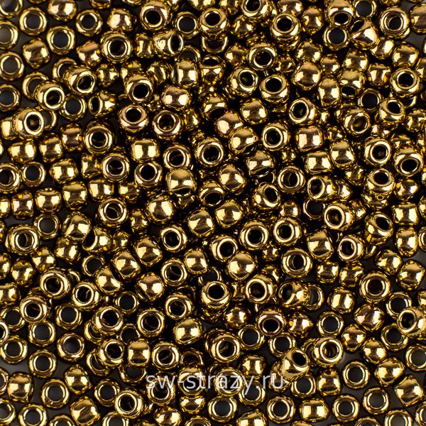 Бисер круглый 11/0 #0223 Металлизированный, античная бронза