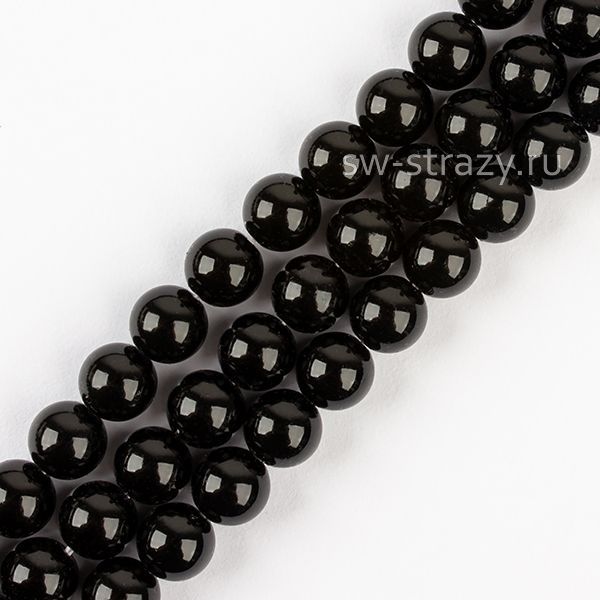 Round Pearl 1H 6 mm Magic Black