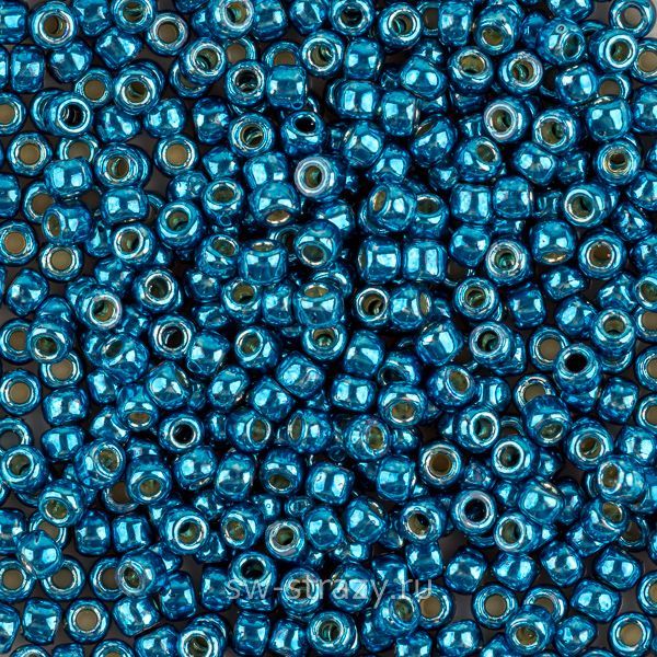 Бисер круглый 11/0 #0584PF Permanent Finish Гальванизированный синий
