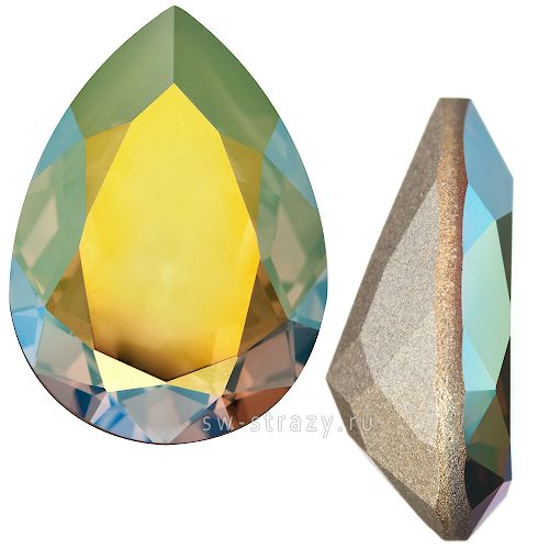 Кристаллы 4320 14x10 mm Crystal Iridescent Green