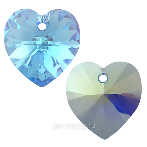 Кулоны 6228 14,4*14 mm Aquamarine AB