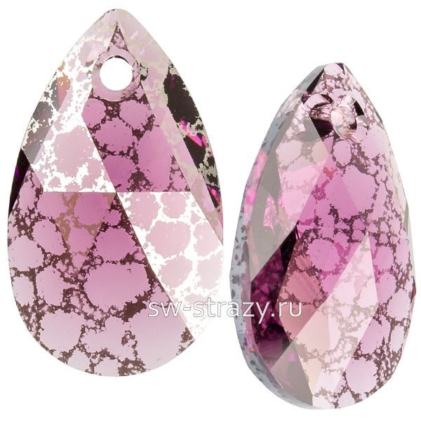 Кулоны 6106 16 mm Amethyst Silver Patina