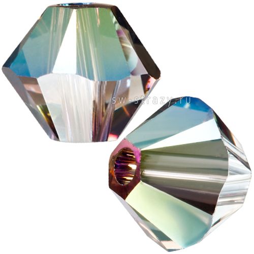 Бусины 5328 6 mm Crystal Iridescent Green