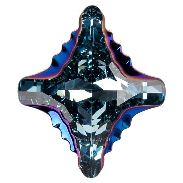 Кристаллы 4927 14x12 mm Aquamarine Metallic Blue Z
