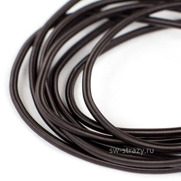 Канитель мягкая Черная матовая 1 мм (5гр)