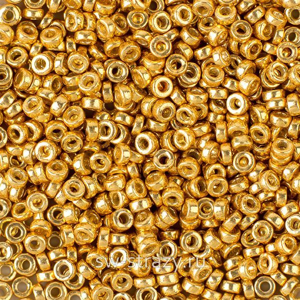 Бисер Spacer 2,2х1 mm 4202 Duracoat Galvanized Gold