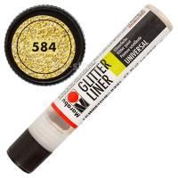 Marabu Glitter Liner 584 Gold 25 ml  (18030009584)