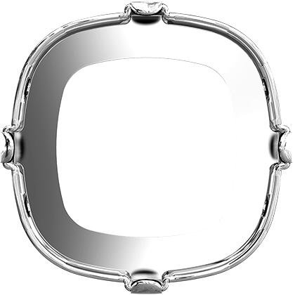 4470/S 8 mm 3PH20H Rhodium Plating