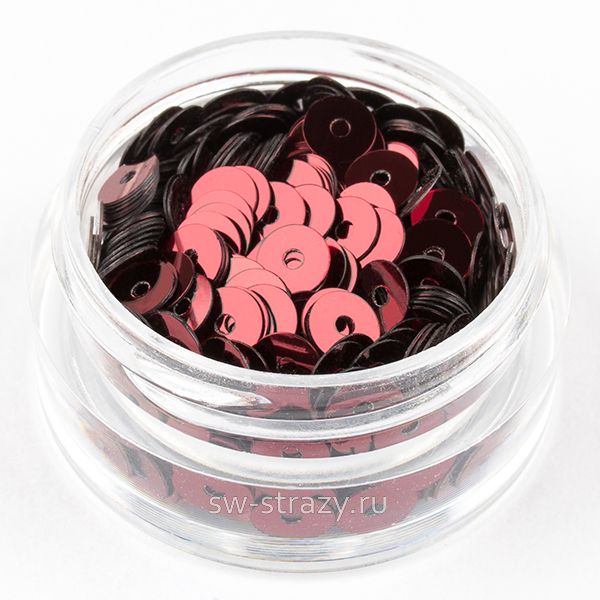 Пайетки 4 mm плоские (4071) Bordeaux MT 3 гр