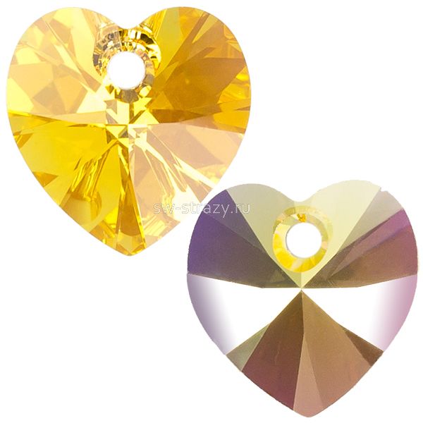 Кулоны 6228 10,3x10 mm Light Topaz AB