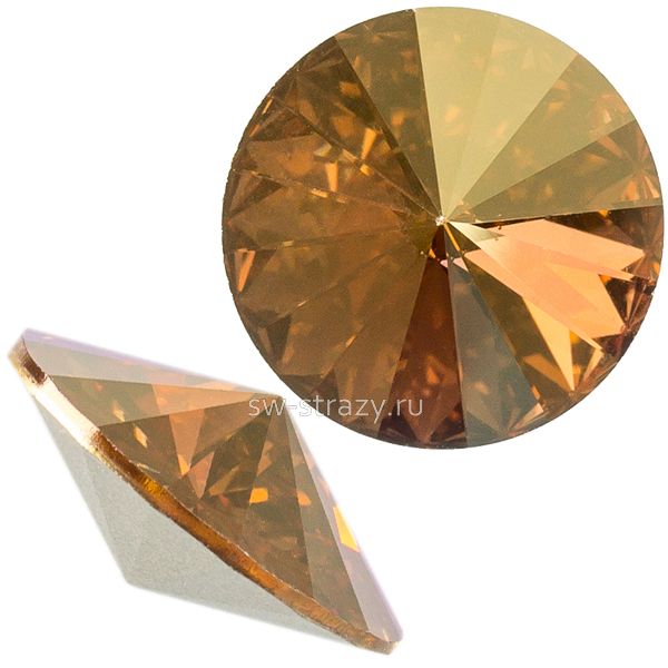 Риволи 1122 14 mm Crystal Metallic Sunshine F