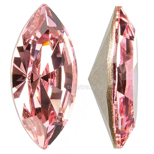 Кристаллы 4228 10x5 mm Light Rose