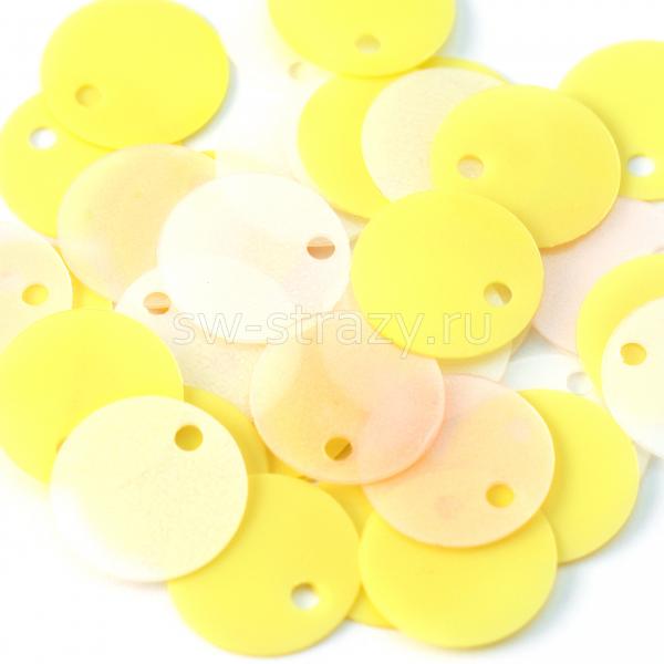 Микс пайеток 10 мм сладкая ваниль (1 гр)