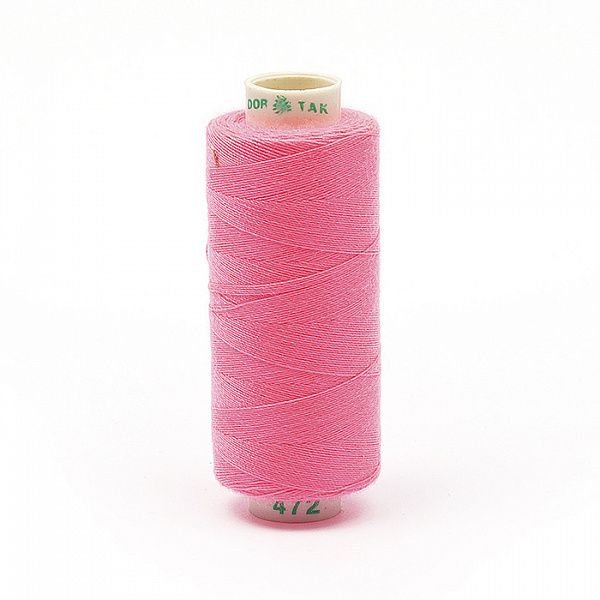 Нитки бытовые Dor Tak 40\2 цв. 472 розовый  366м 100% п\э