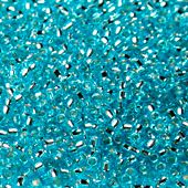 Бисер круглый 15/0 #0023 Внутреннее серебрение, аквамарин
