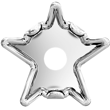 4745/S 5 mm 3PH20H Rhodium Plating