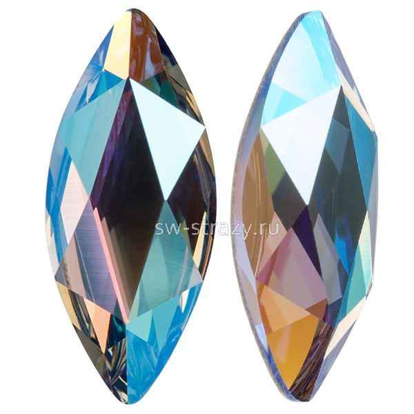 2201 14x6 mm Light Sapphire Shimmer F