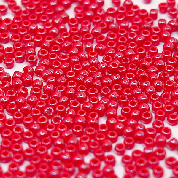 Бисер круглый 15/0 #0125 Непрозрачный глянцевый, вишня