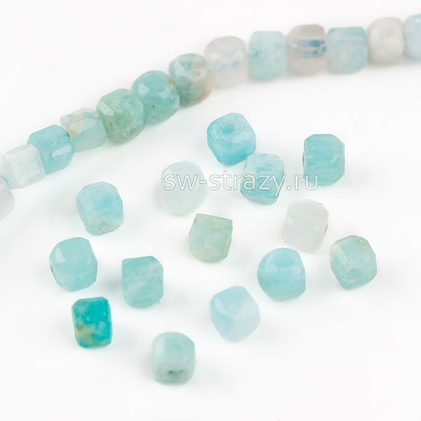 Бусина-куб из амазонита 2,5 мм *