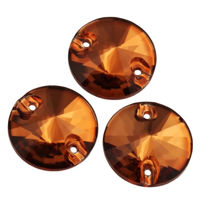 3130 8 mm Light Smoked Topaz K9