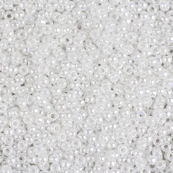 Seedbead Miyuki 15/0 420 White Pearl Ceylon