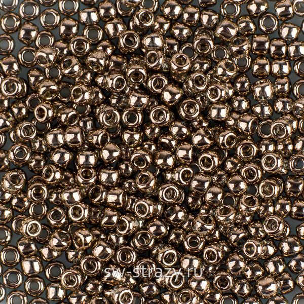 Бисер круглый 11/0 #0204 Монтана золотой глянец