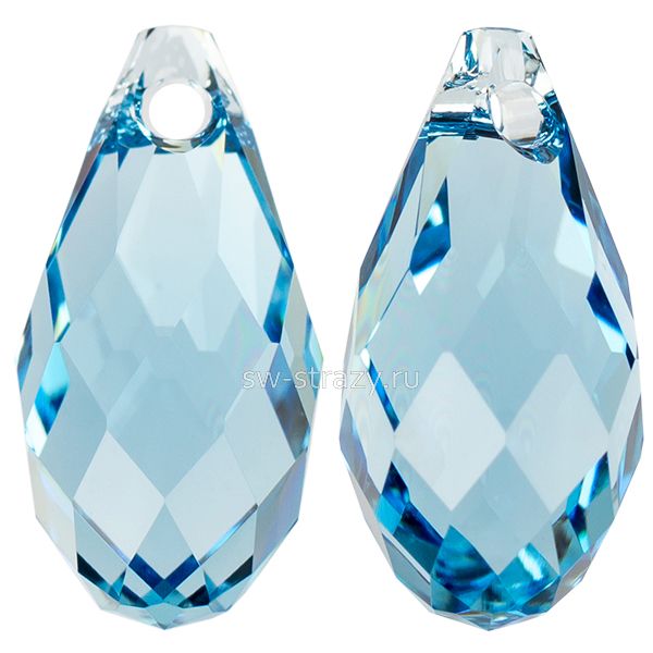 Кулоны 6010 13x6,5 mm Aquamarine