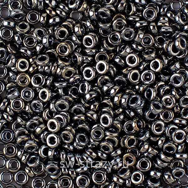Бисер Spacer 2,2х1 mm 464 Light Gunmetal