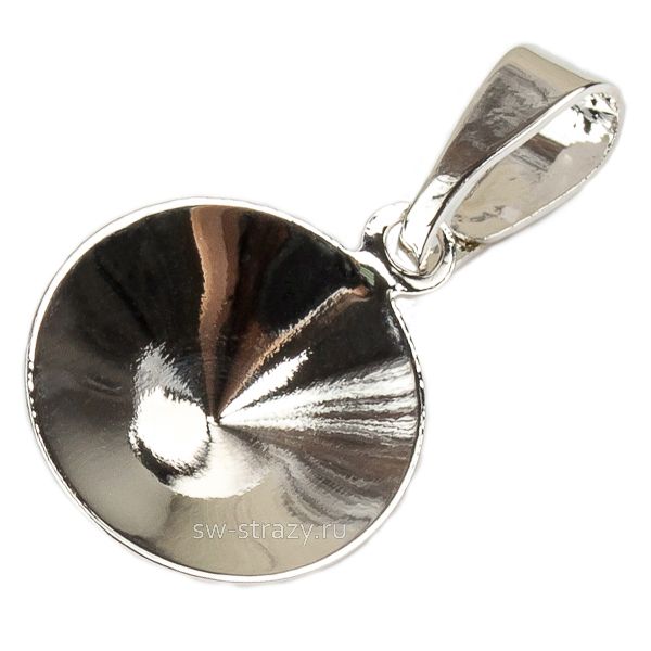 Основа под кулон 1122 10 мм родий SWK0367