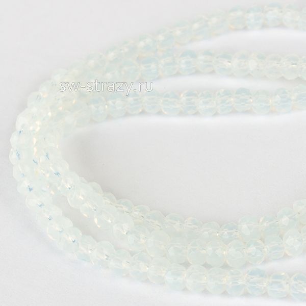 Бусины граненые Rondelle 2 мм лунный (46),  1 нить