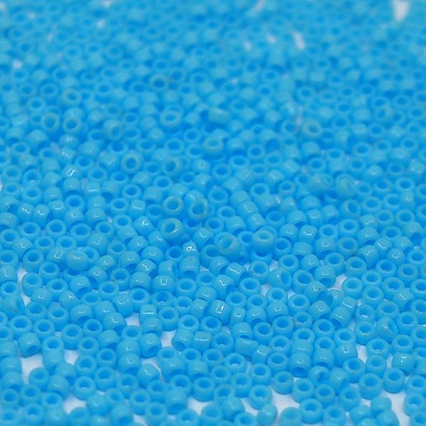 Бисер круглый 15/0 #0043 Непрозрачный, бирюза