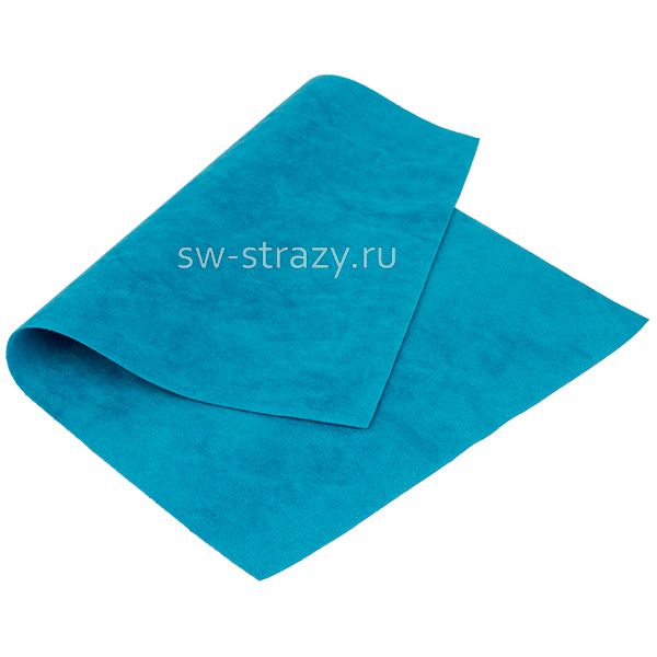 Замша искусств.двухсторон. 20х30 см гол.бирюза (23744)