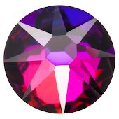 2088 Rose Flatback Crystal Volcano