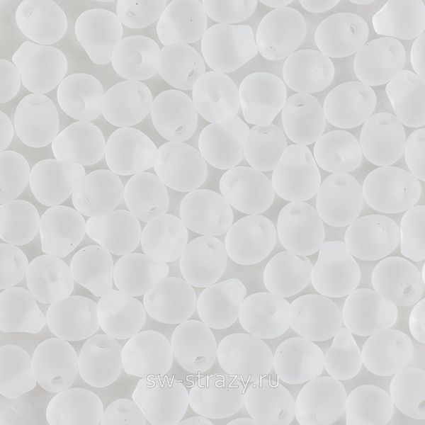 Drops 3,4 mm 131F Crystal Matted