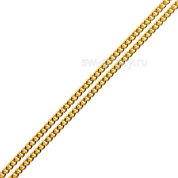 Цепь 1,8х0,5 мм позолота (К-А042)