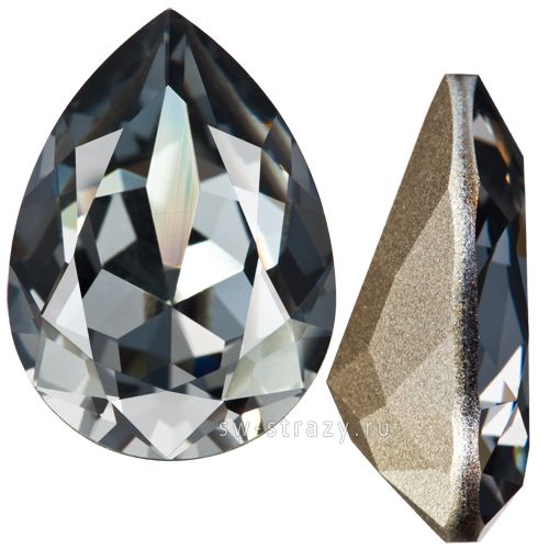 Кристаллы 4320 14x10 mm Crystal Silver Night