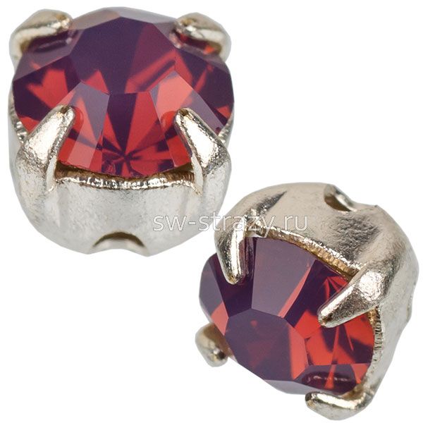 Шатоны в оправе ss 16 Amethyst Opal/Silver