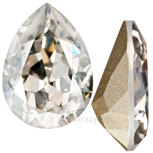 Кристаллы 4320 18x13 mm Crystal Silver Shade