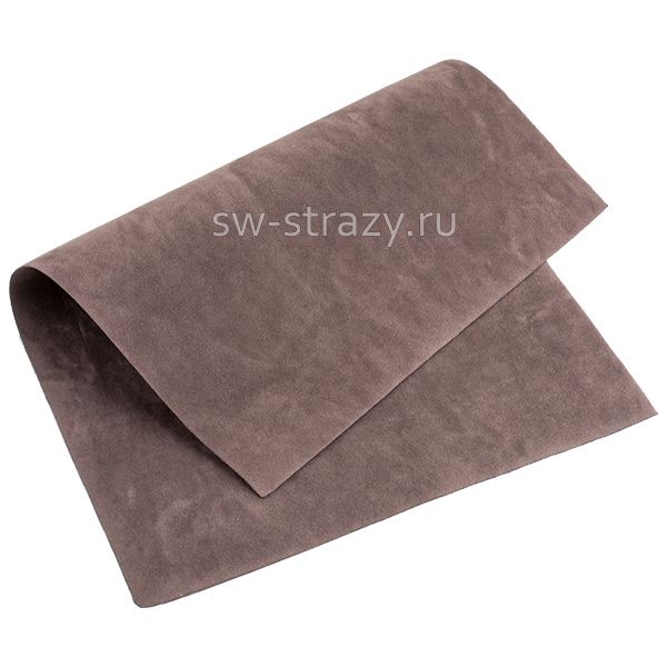 Замша искусств.двухсторон. 20х30 см какао (28893)