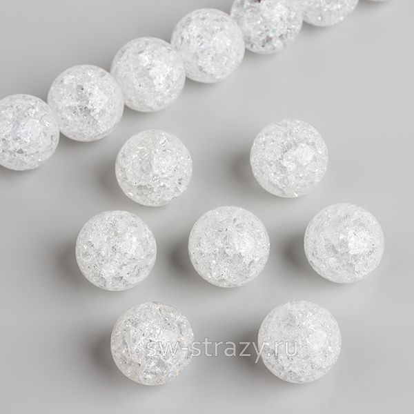 Бусина из кварца d=12 мм прозрачная*