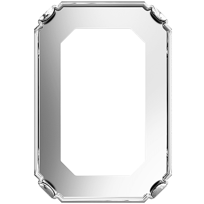 4627/S 27x18,5 mm 3PH20H Rhodium Plating