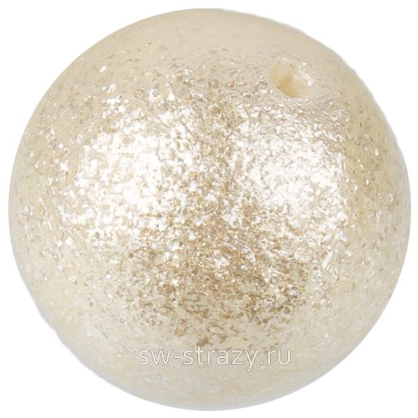 Жемчуг хлопковый 14 мм сияющий белый