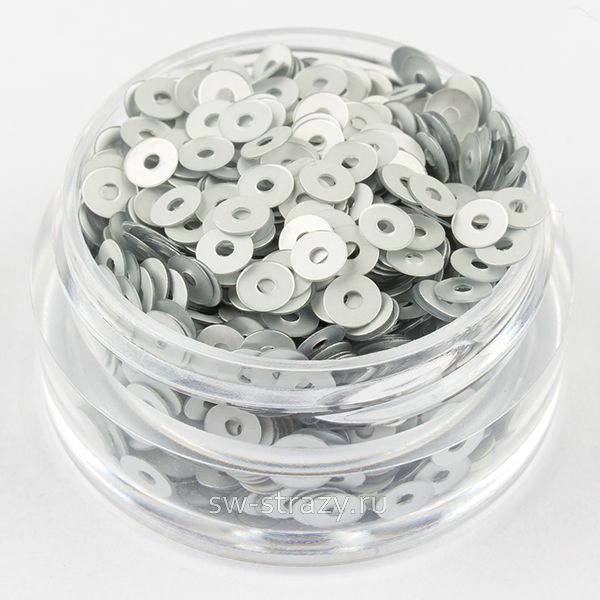 Пайетки 3 mm плоские (916W) Argento ST07 3 гр