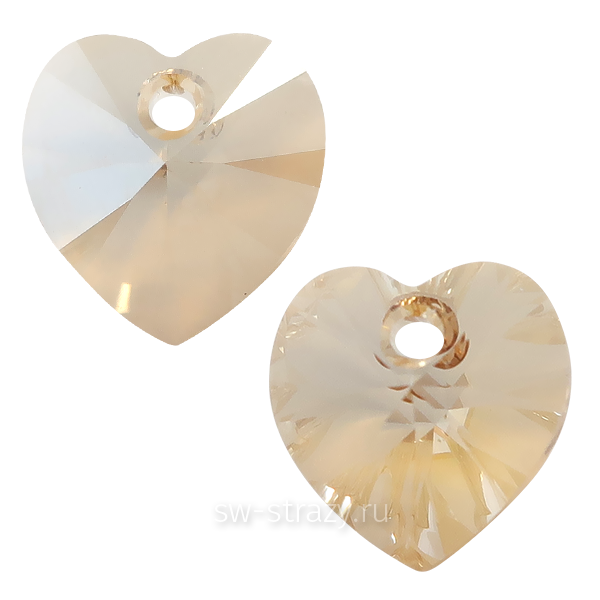 Кулоны 6228 10,3x10 mm Crystal Golden Shadow